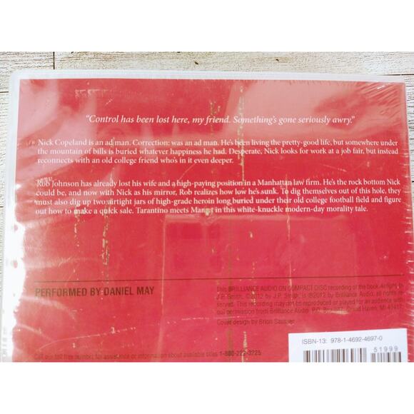 AUDIOBOOK - Airtight - J. P. Smith - Audio CD - Unabridged - BRAND NEW -Thriller - Picture 3 of 10